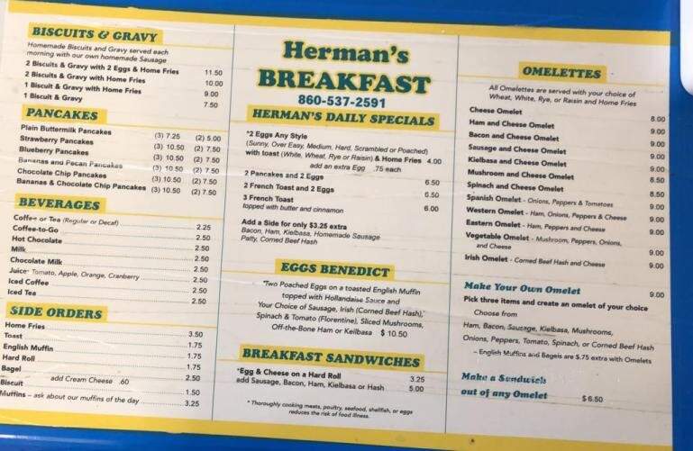 Herman's Drive-In - Colchester, CT menu_pic