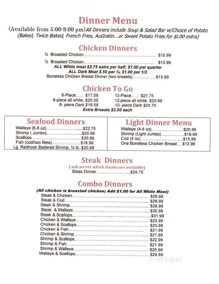 Uncle John' Bar & Grill - Rochester, MN menu_pic