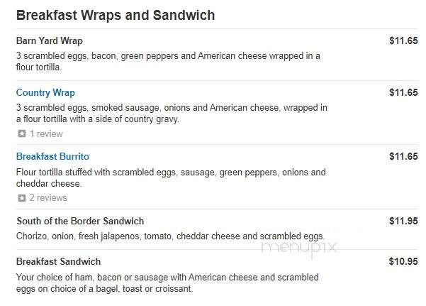 Briana's Restaurant & Pancake House - Palatine, IL menu_pic