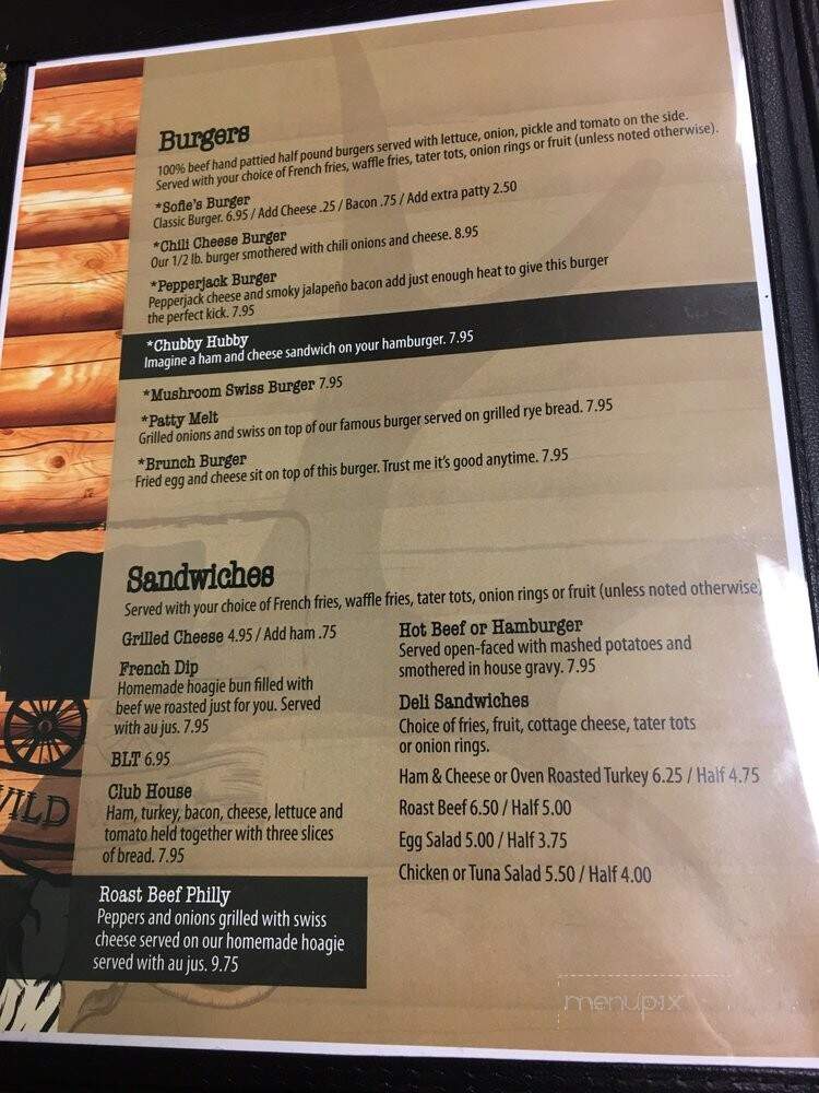 Sofie's Chatterbox - Rupert, ID menu_pic