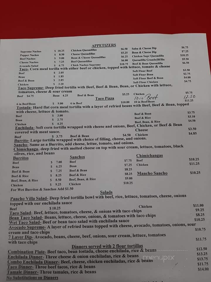 Mendoza's Restaurants - Port Clinton, OH menu_pic