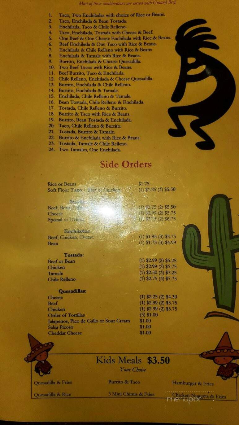 Fiesta Mexican Restaurant - Centerville, IA menu_pic