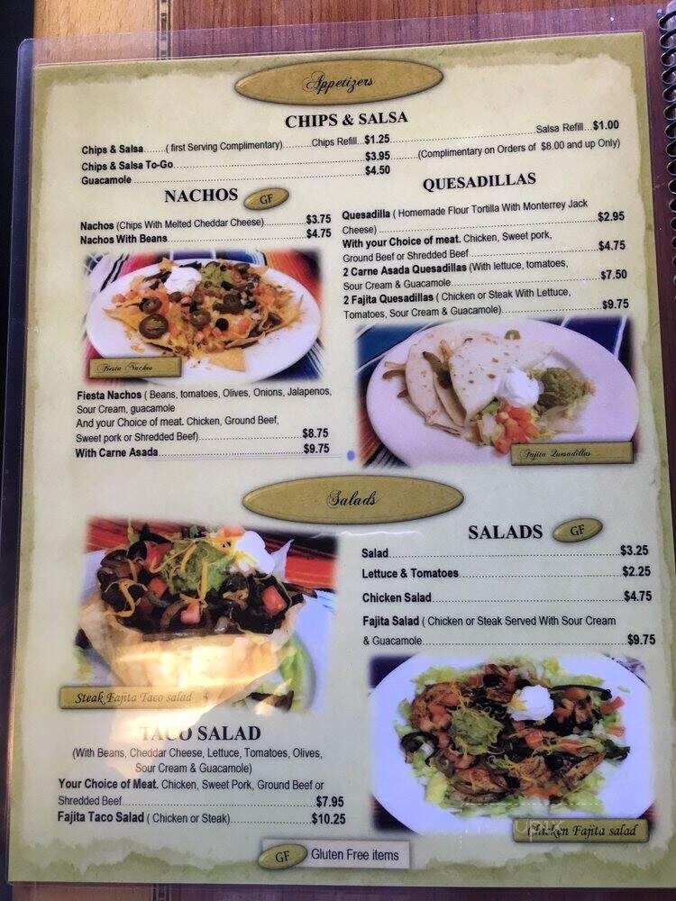 Los 5 Amigos - Richfield, UT menu_pic