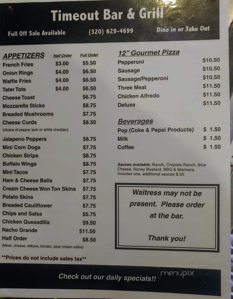 time out sports bar menu time out sports bar menu