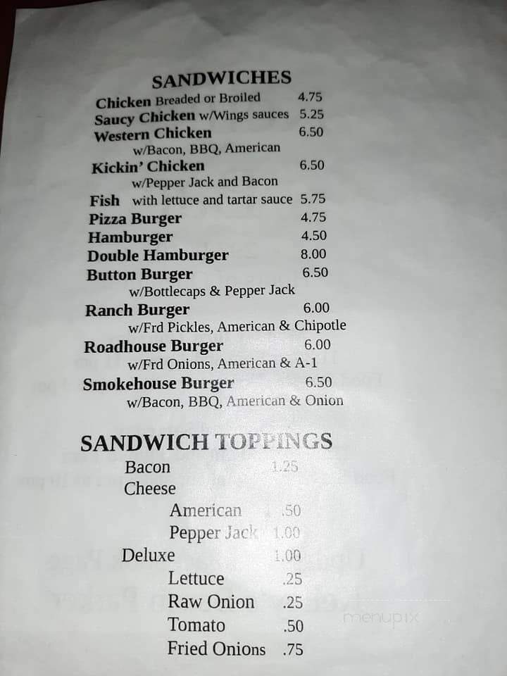 Kelley's Bar - Parker, SD menu_pic