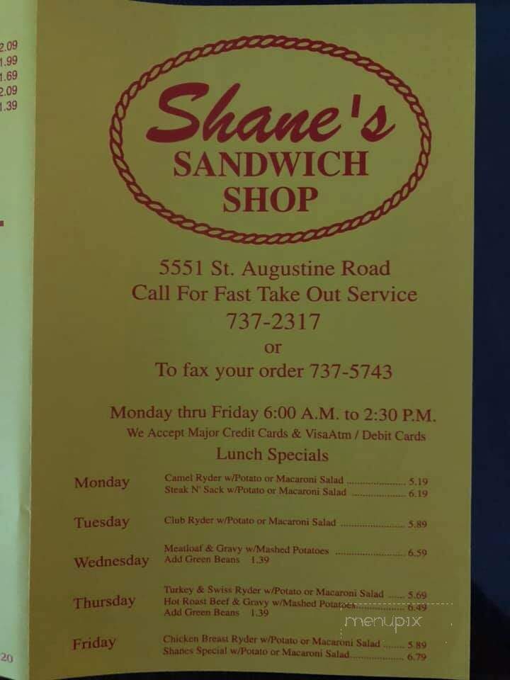 Shane's Sandwich Shop - Jacksonville, FL