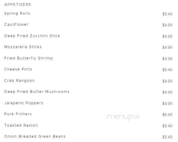 Goetten Oasis Restaurant - Carrollton, IL menu_pic