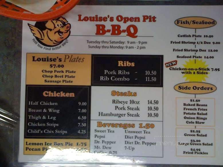 Louise Open Pit Barbeque - Crystal Springs, MS