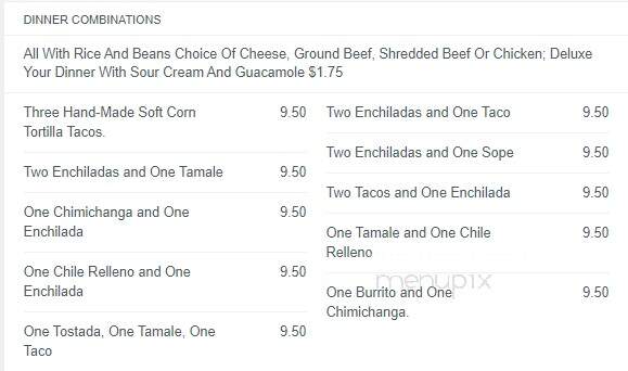 Mi Pueblo - Pontotoc, MS menu_pic