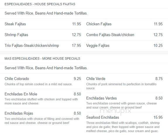Mi Pueblo - Pontotoc, MS menu_pic