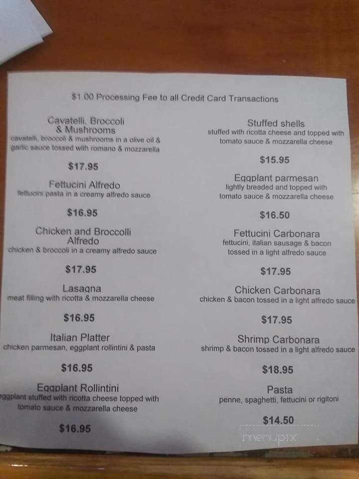 TJ's Restaurant - Cleveland, NY menu_pic