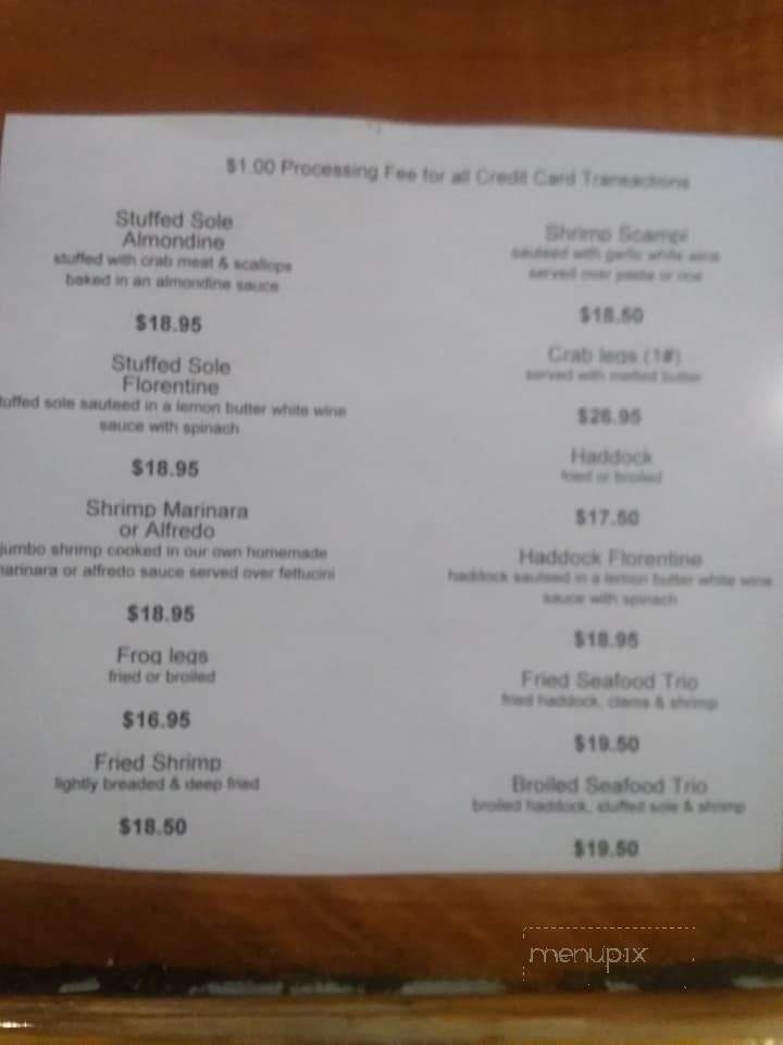 TJ's Restaurant - Cleveland, NY menu_pic