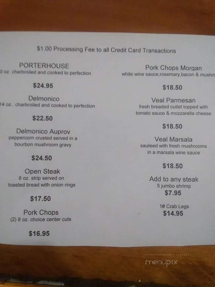 TJ's Restaurant - Cleveland, NY menu_pic