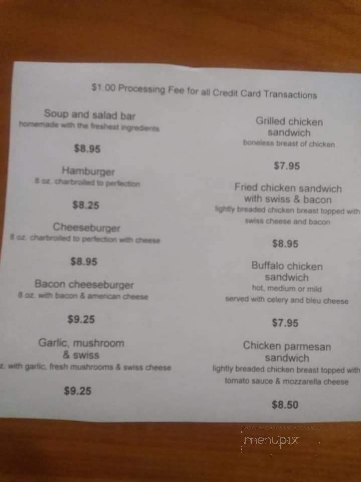 TJ's Restaurant - Cleveland, NY menu_pic