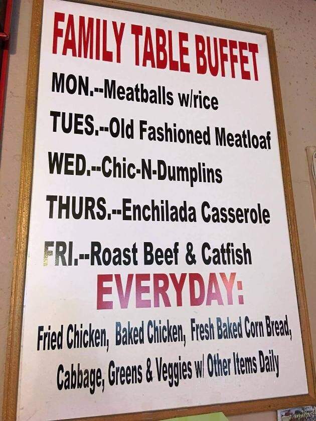 Family Table Restaurant - Victoria, TX menu_pic