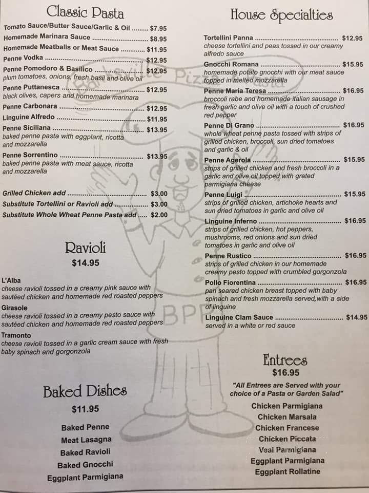 Banksville Pizza & Pasta - Greenwich, CT menu_pic
