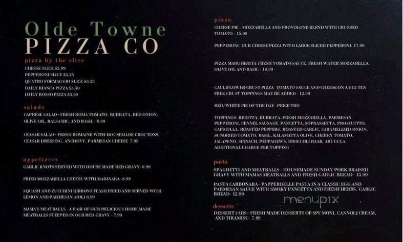 Olde Towne Pizza Company - Slidell, LA menu_pic