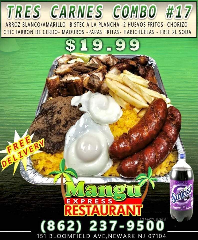 El Mangu Express Restaurant - Newark, NJ menu_pic