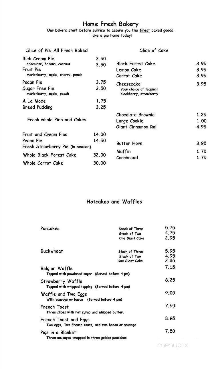 Black Forest Family Restaurant - Grants Pass, OR menu_pic