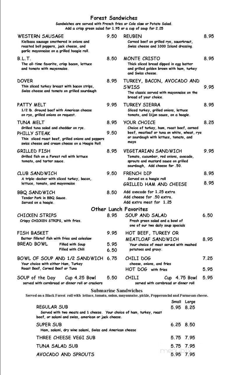 Black Forest Family Restaurant - Grants Pass, OR menu_pic