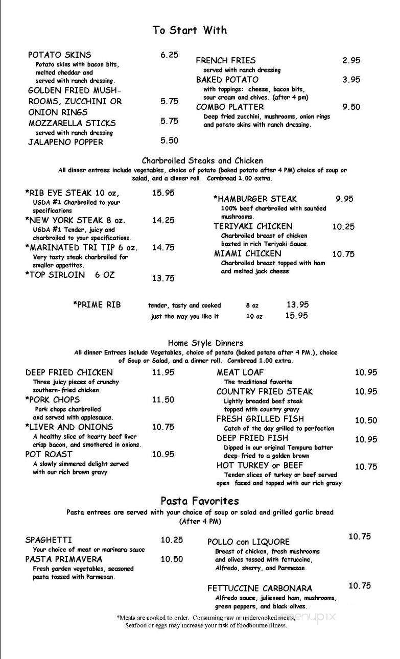 Black Forest Family Restaurant - Grants Pass, OR menu_pic