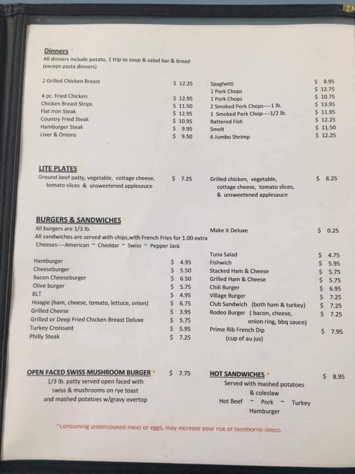 Jack and Judys Country Kettle Cafe - Nashville, MI menu_pic