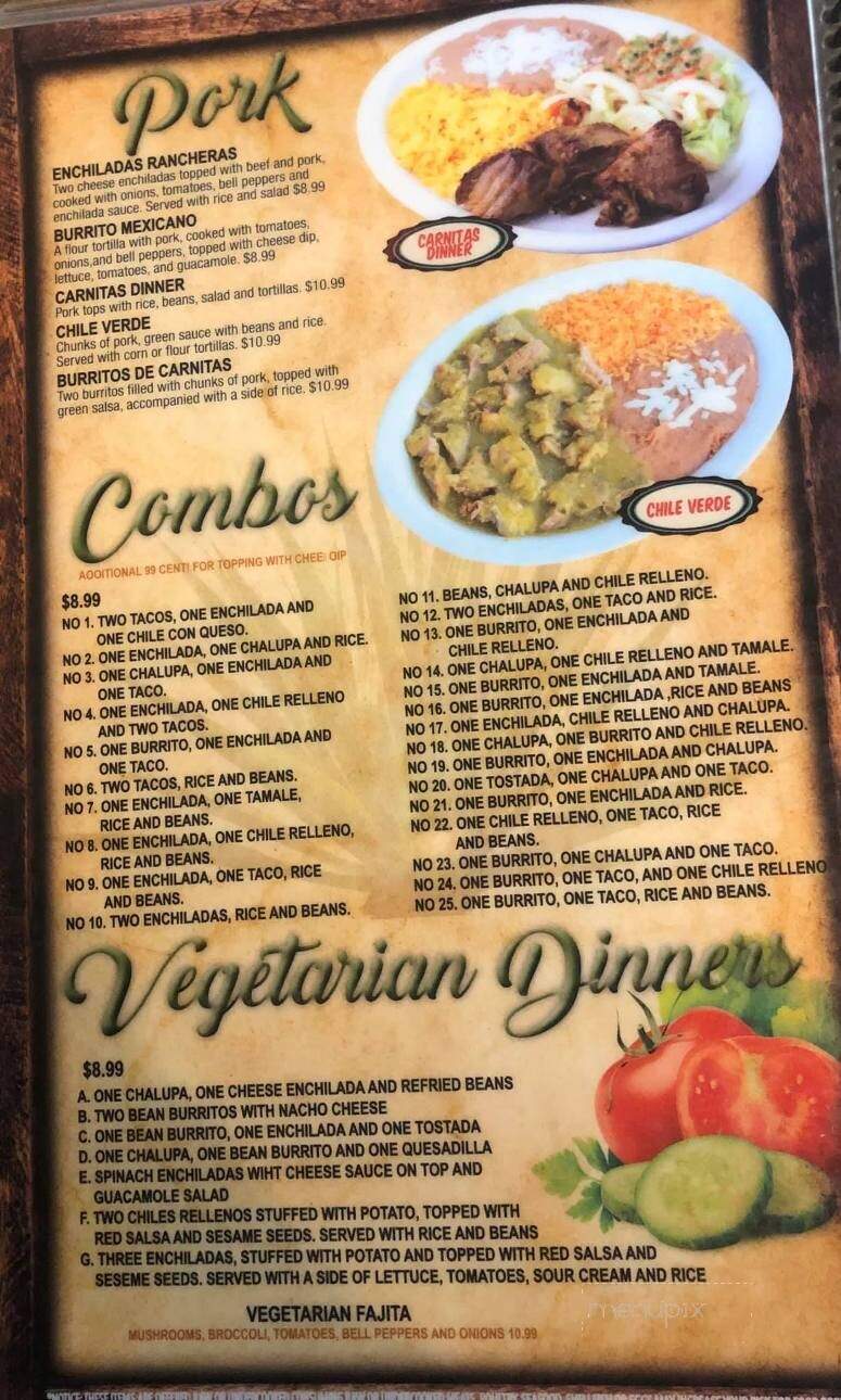El Patio - Forest, MS menu_pic