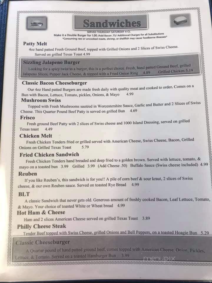 51 Grill - Bardwell, KY menu_pic