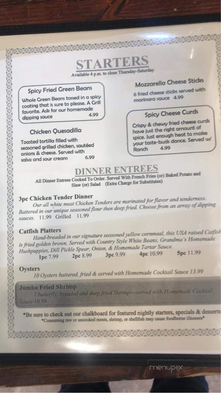 51 Grill - Bardwell, KY menu_pic