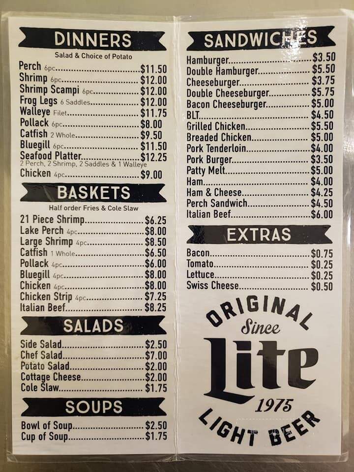 Delams Tavern Incorporated - La Crosse, IN menu_pic