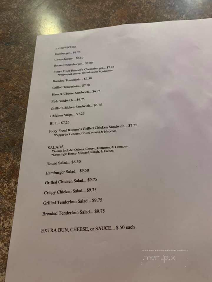 Front Runners - Ottumwa, IA menu_pic