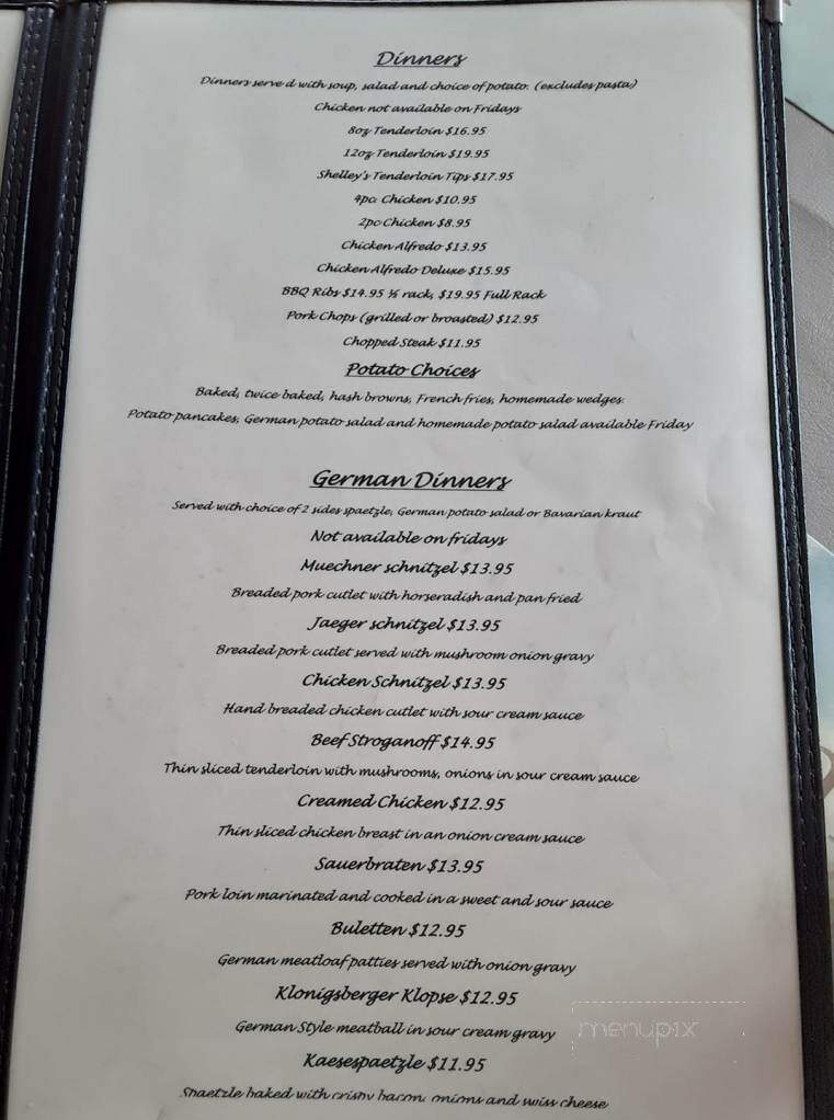 Windfall Inn - Wabeno, WI menu_pic