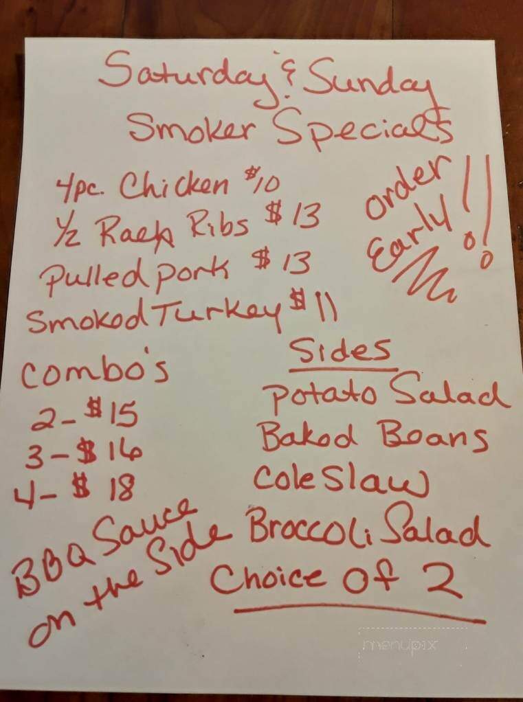 Windfall Inn - Wabeno, WI menu_pic