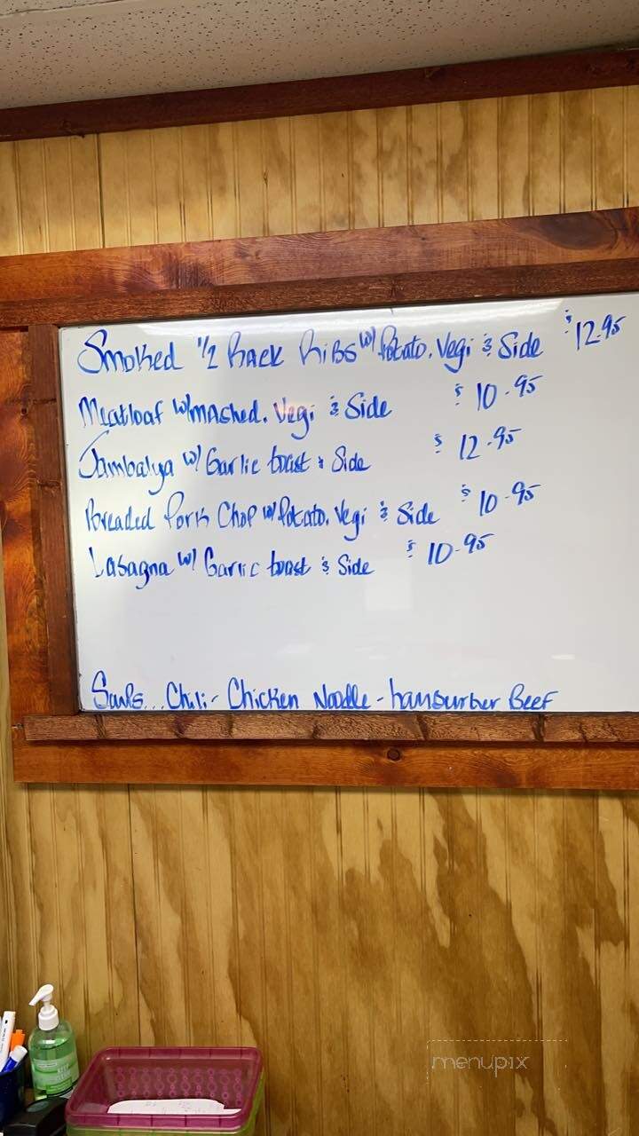 Grandma's Kitchen - Oakley, MI menu_pic