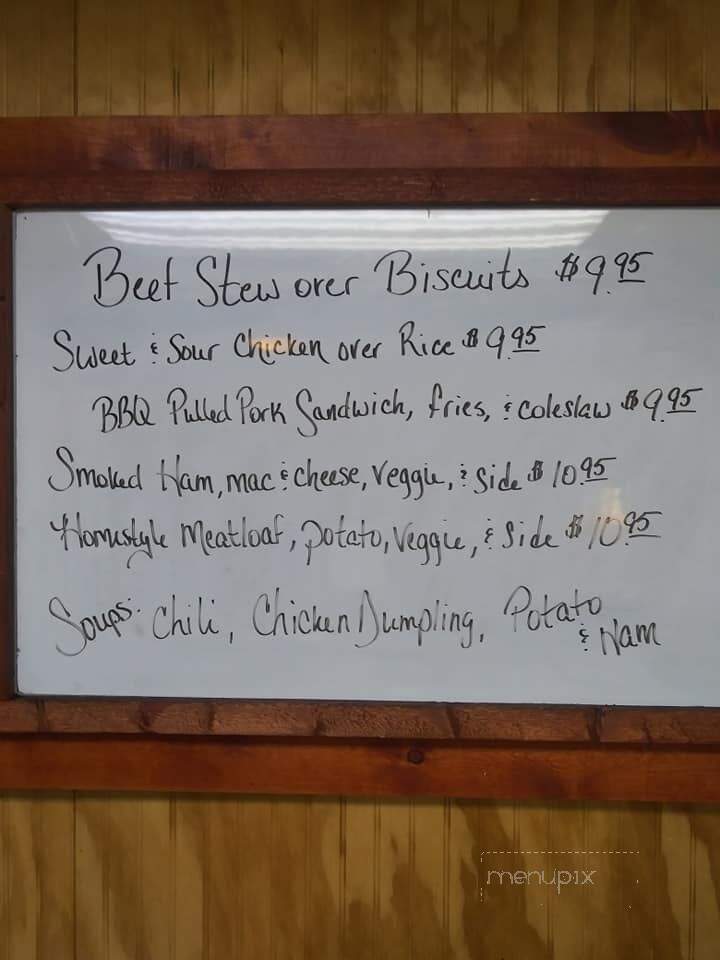 Grandma's Kitchen - Oakley, MI menu_pic
