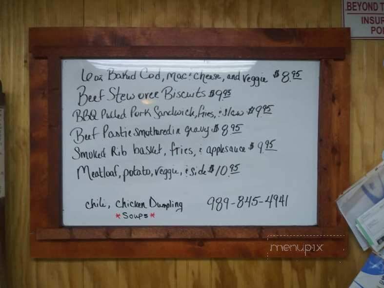 Grandma's Kitchen - Oakley, MI menu_pic