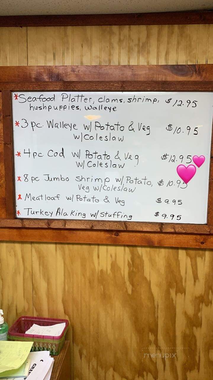 Grandma's Kitchen - Oakley, MI menu_pic