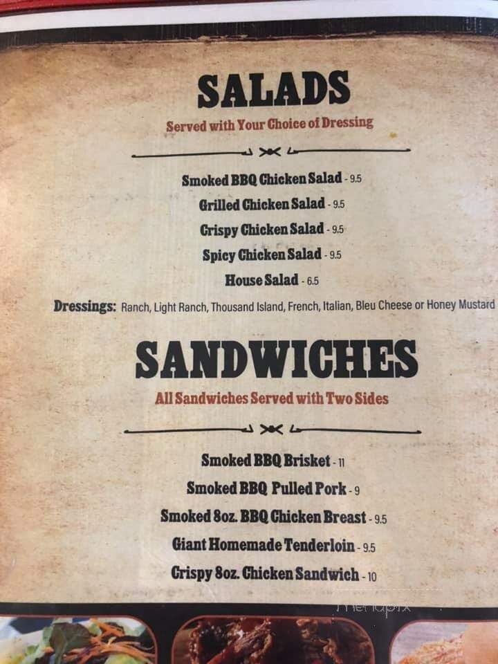 Smokin' Bones - Agency, IA menu_pic
