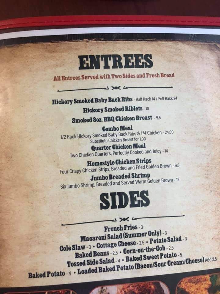 Smokin' Bones - Agency, IA menu_pic