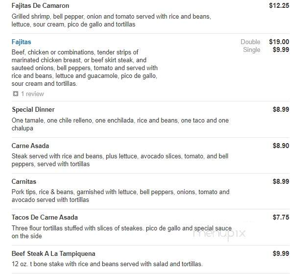 El Rodeo Mexican Restaurant - Louisville, MS menu_pic