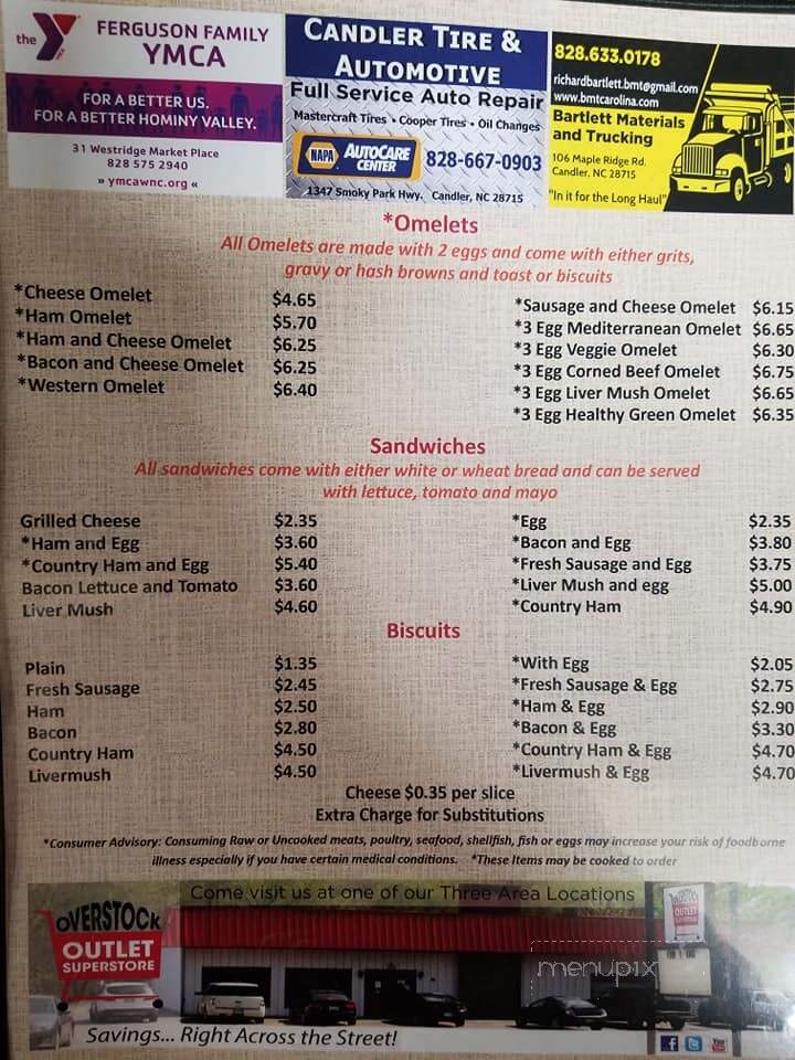 Miami Restaurant - Candler, NC menu_pic
