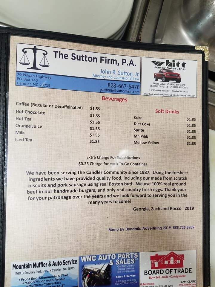 Miami Restaurant - Candler, NC menu_pic