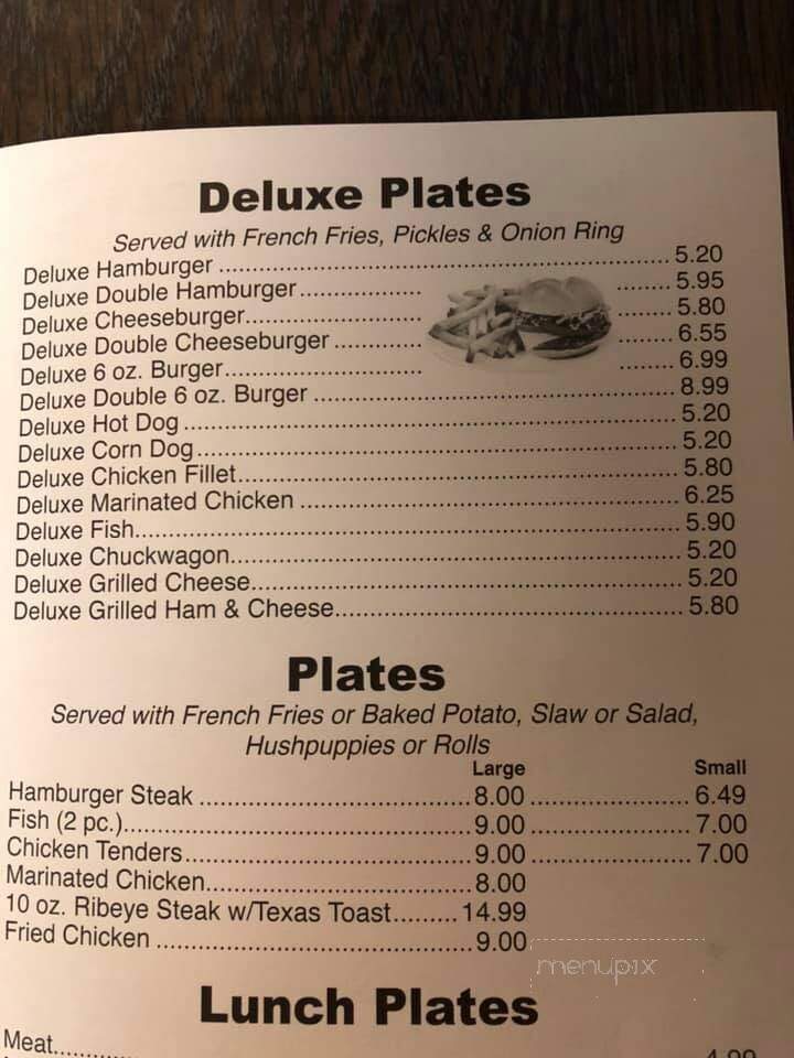 Deluxe Grill - Norwood, NC menu_pic