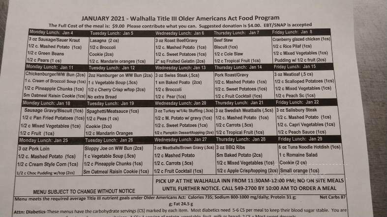 Walhalla Inn Supper Club - Walhalla, ND menu_pic