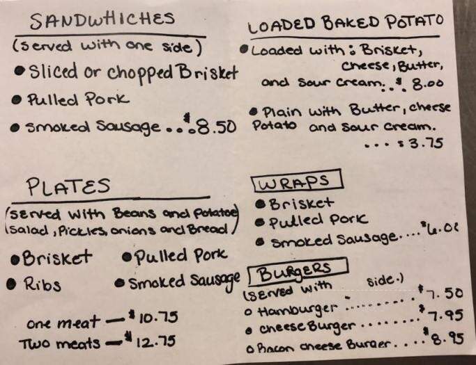 Mary's Tacos & Burgers - Goldthwaite, TX menu_pic