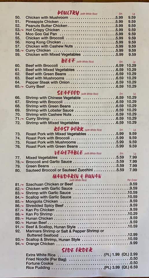 China Buffet - Charleston, WV menu_pic