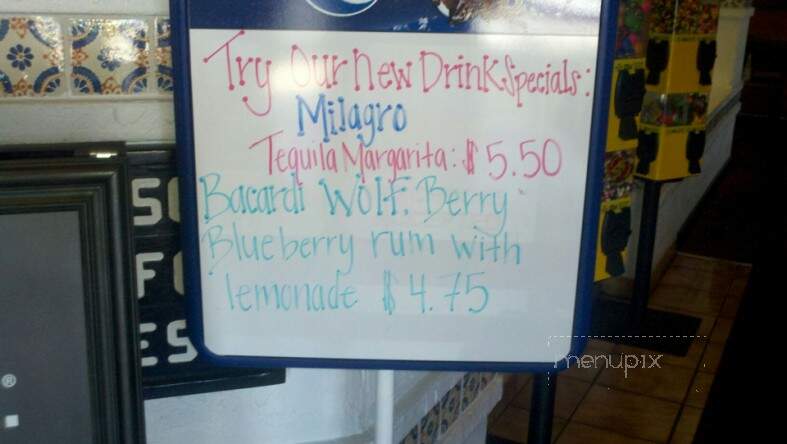 El Palacio Restaurant - Ozark, AL menu_pic