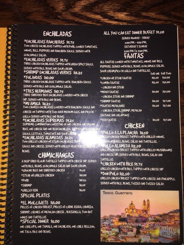 La Alameda Mexican Restaurant - Huntsville, AL menu_pic