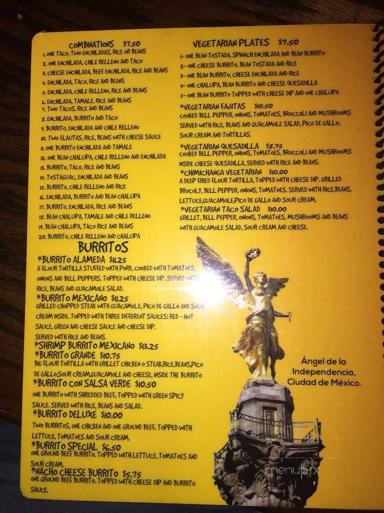 La Alameda Mexican Restaurant - Huntsville, AL menu_pic