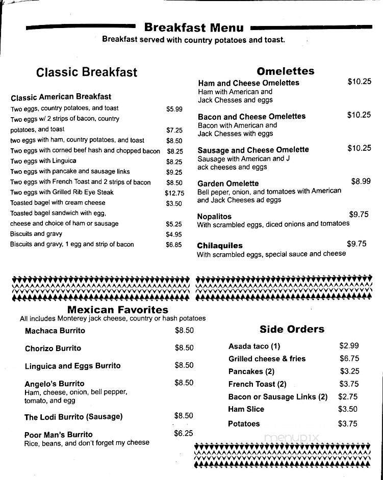 Angelo's Mexican Restaurant - Lodi, CA menu_pic